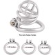 Stainless Steel Ergonomic Design Small Male Chastity Device (1.77 inch / 45mm)