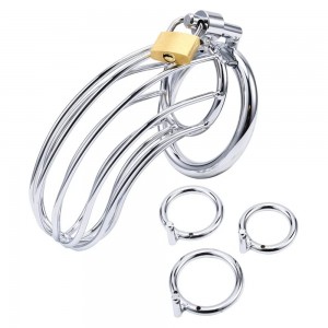Buy Alip Chastity Belt Men's Silicone Chastity Body with Key Padlock  Chastity Device Male with 5 Chastity Rings Chastity Lock Cock Lock Chastity  Cage Penis Cage Restraint SM Adult Goods Short Blue